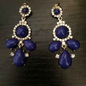 Navy blue earrings