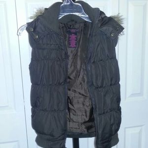 Brown winter vest