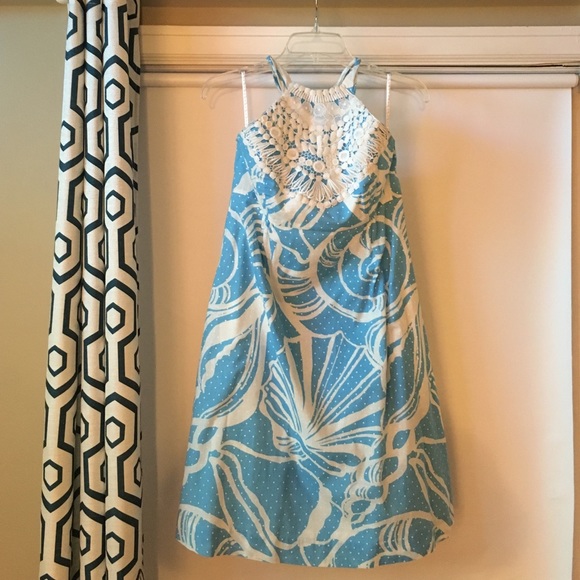 Blue and white shells dress SALE🍦