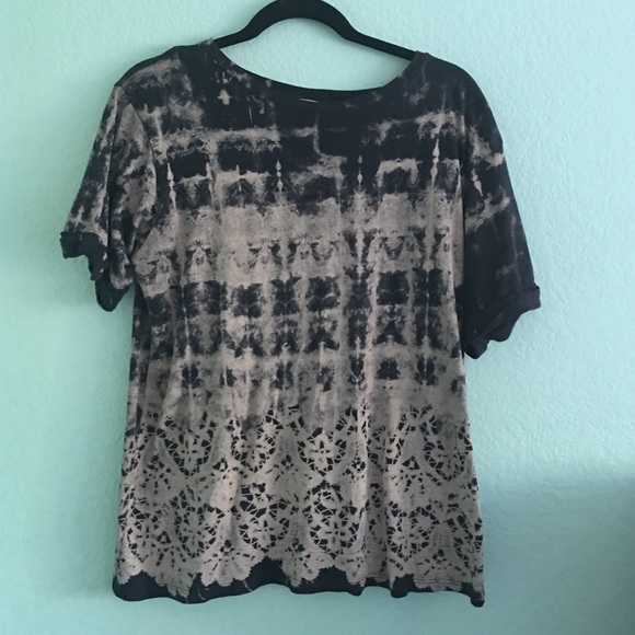 Zara bleached graphic tee