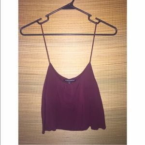 📦sold📦Brandy Melville Burgundy Crop Top