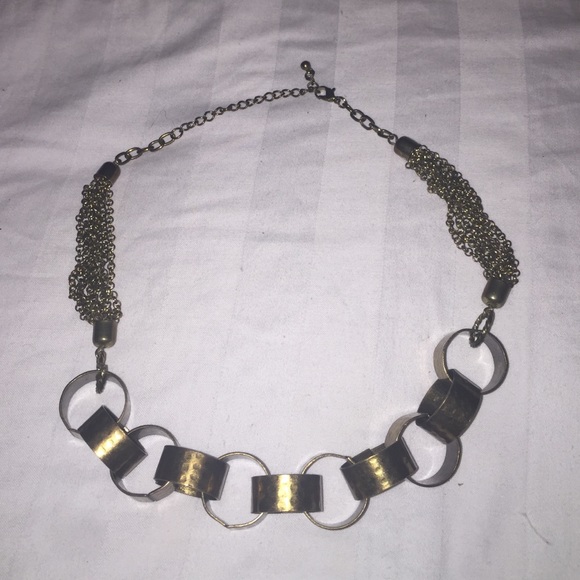 Bronze tone adjustable necklace