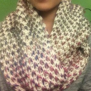 OMBRE Multicolored warm infinity scarf