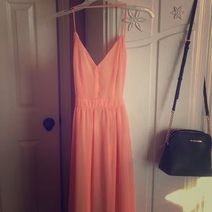 PEACH LULU's OPEN BACK MAXI