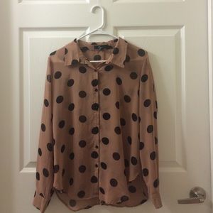 Forever 21 Translucent Button Up