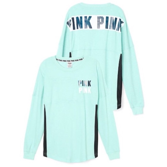🚫SOLD ON ♏️🚫VS Pink Varsity Crew - Picture 1 of 1