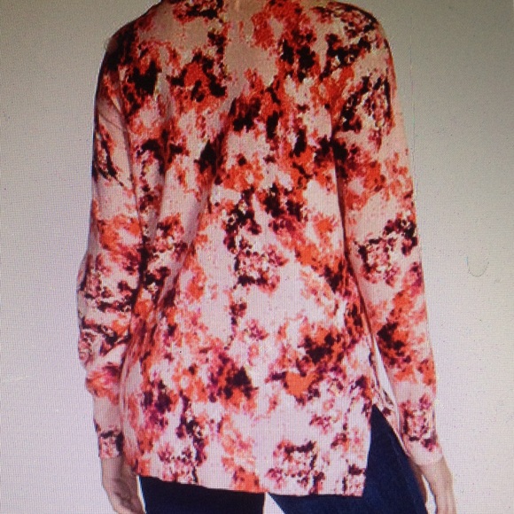 LAST CHANCE Chaus print crew neck sweater NWT - Picture 2 of 3