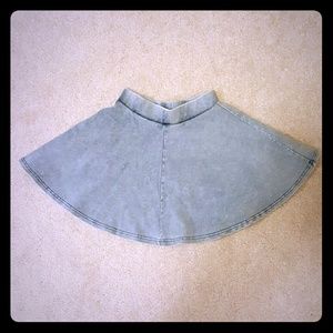 Topshop A-line skirt sky blue