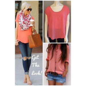 Silky Coral Top