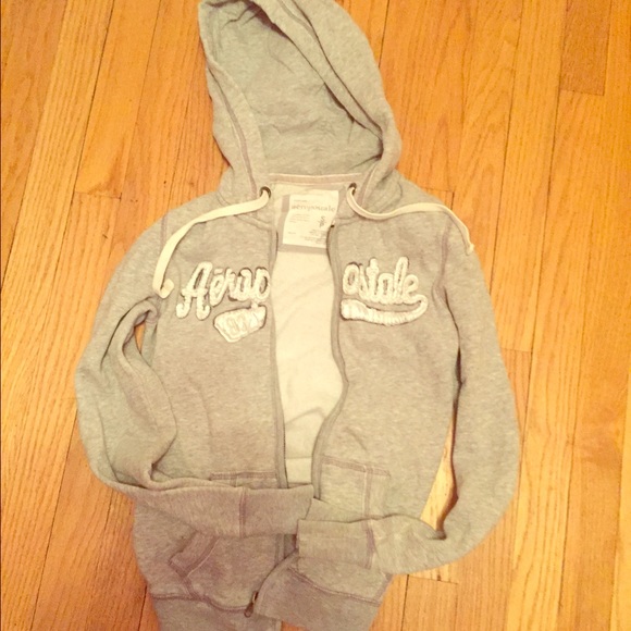 Size small gray Aeropostale zip up hoodie