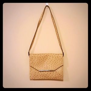 Merona beige shoulder/clutch bag