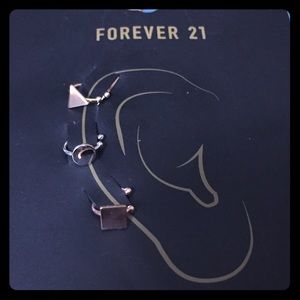 Forever 21 Geo ear cuff set