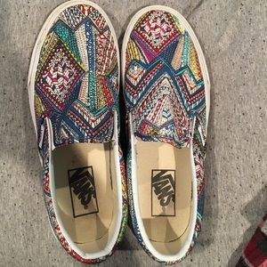 Zentangle Slip on Vans