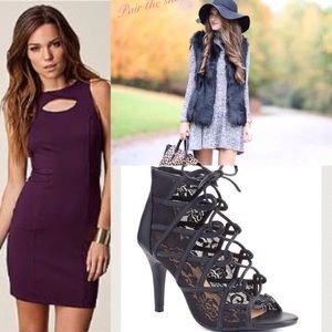 🚫SOLD🚫Laced black heels (runs small)