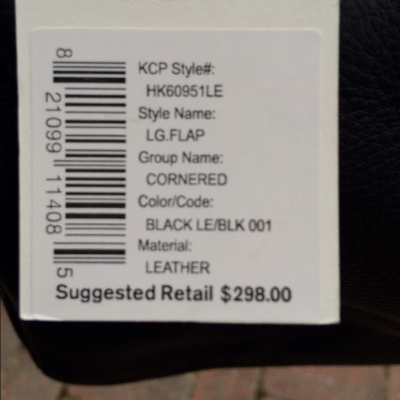 Kennith Cole genuine leather black shoulder bag. - Picture 2 of 4