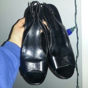 Black 3 or 3 1/2 inch heels