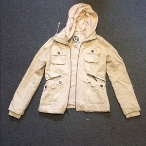 BB Dakota Large light khaki zip jacket
