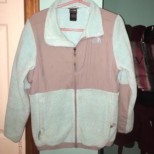 Girls Turquoise Fleece NorthFace Jacket