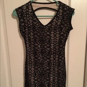 Black lace dress