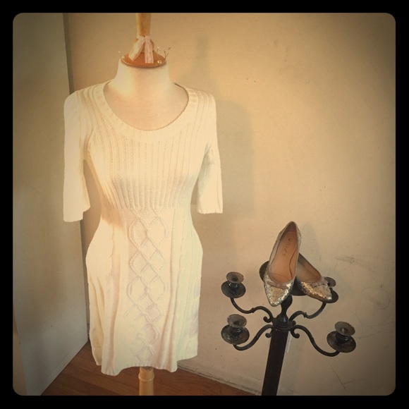 White Sweater Dress