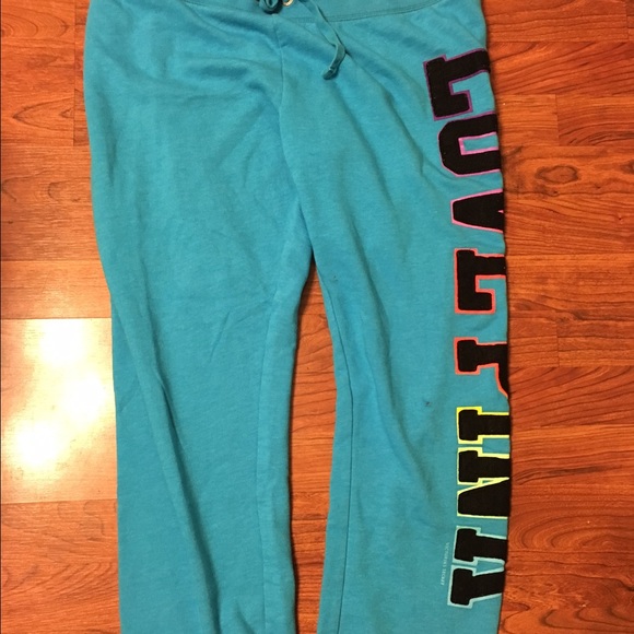 Size large VS pink sweatpants cropped