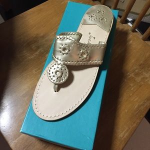 Jack Rogers Navajo Sandal Platinum size 10
