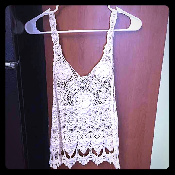 Ivory Crochet Tank (New, With Tags!)