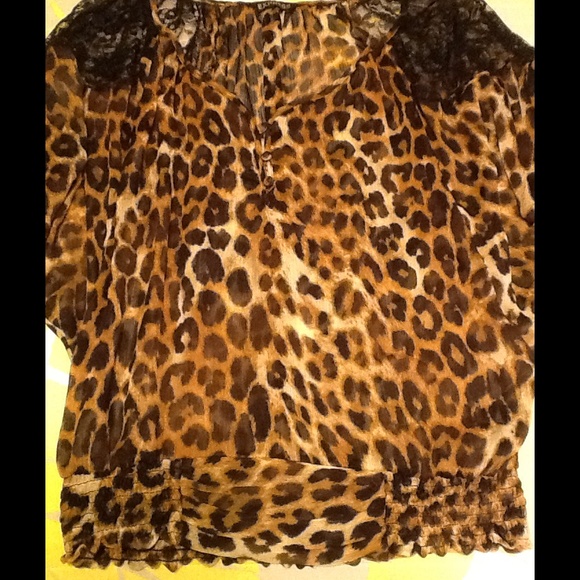 Express Leopard Blouse
