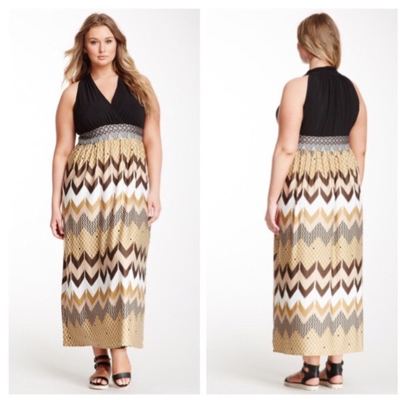 Sleeveless Banded Waist Plus Size Maxi Dress - Picture 1 of 4