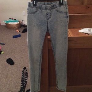 Acid wash leggings/jeans