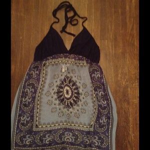 Halter top, tie around neck