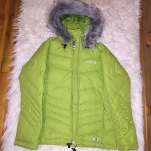 Lime Green Spyder Girls Jacket