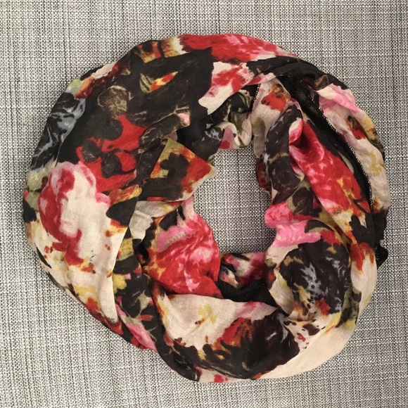 UO Floral lace infinity scarf