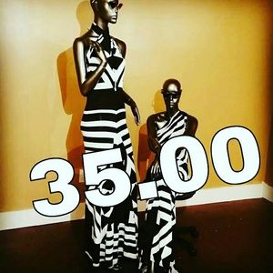 Black and White Dress