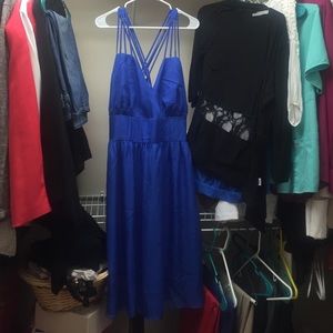 Royal blue knee length dress by Fervour