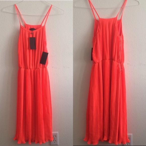 Blaque label pleated tank dress - sorbet - XS