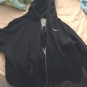 Black Nike zip up hoodie