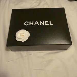 Chanel box with camellia flower for bags