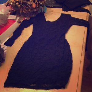 Black long sleeve dress