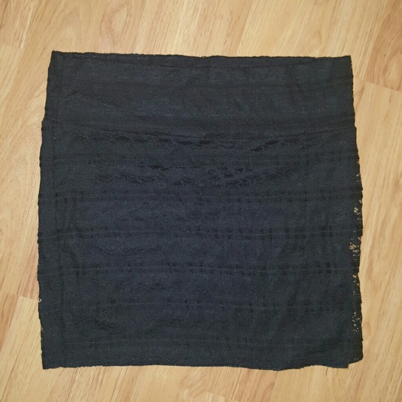 Cute black lace skirt