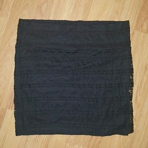 Cute black lace skirt