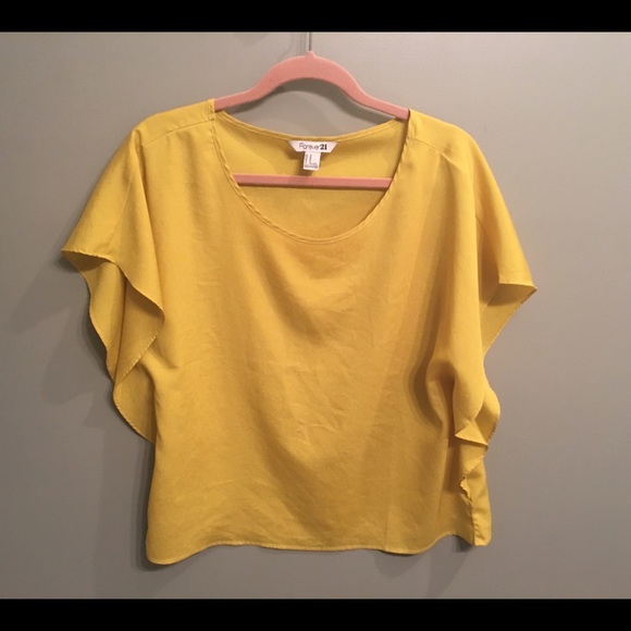 Yellow Satiny Top
