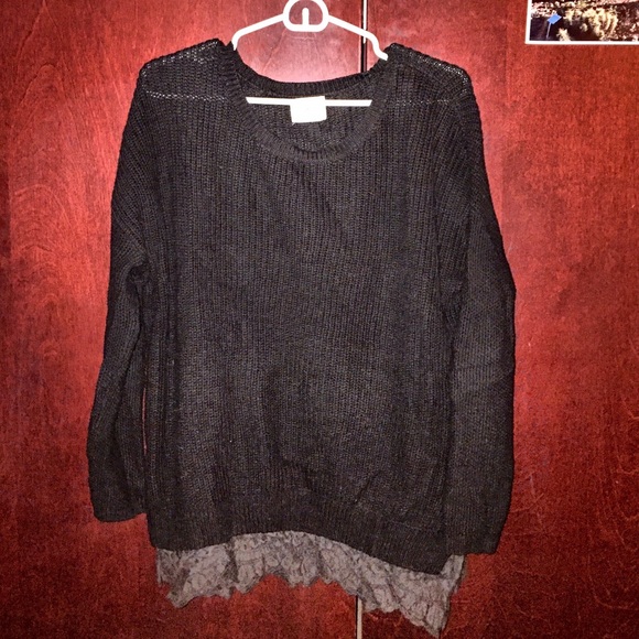 Urban Outfitters, Pins and Needles Black Sweater