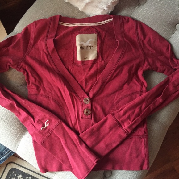 Hollister Long Sleeve Crop Top