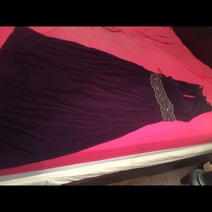 Lovely deep plum prom dress