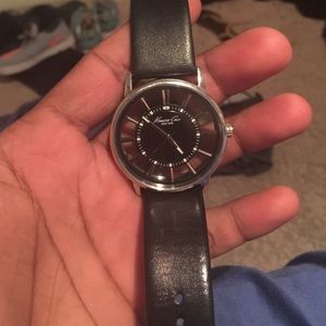 Kenneth Cole Stainless Steel Black Watch.