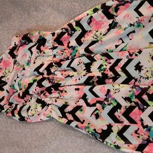 Chevron flower dress