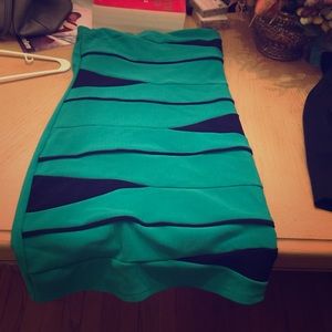 Green bandage dress!!