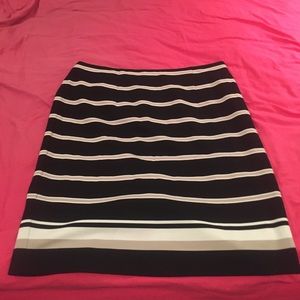 Striped knee length skirt from Cato
