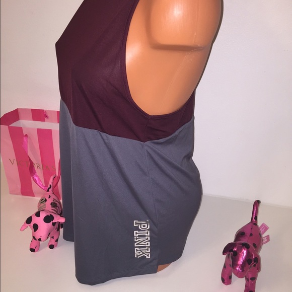 🚫SOLD🚫NEW PINK VS RACERBACK TOP LOGO - Picture 2 of 3